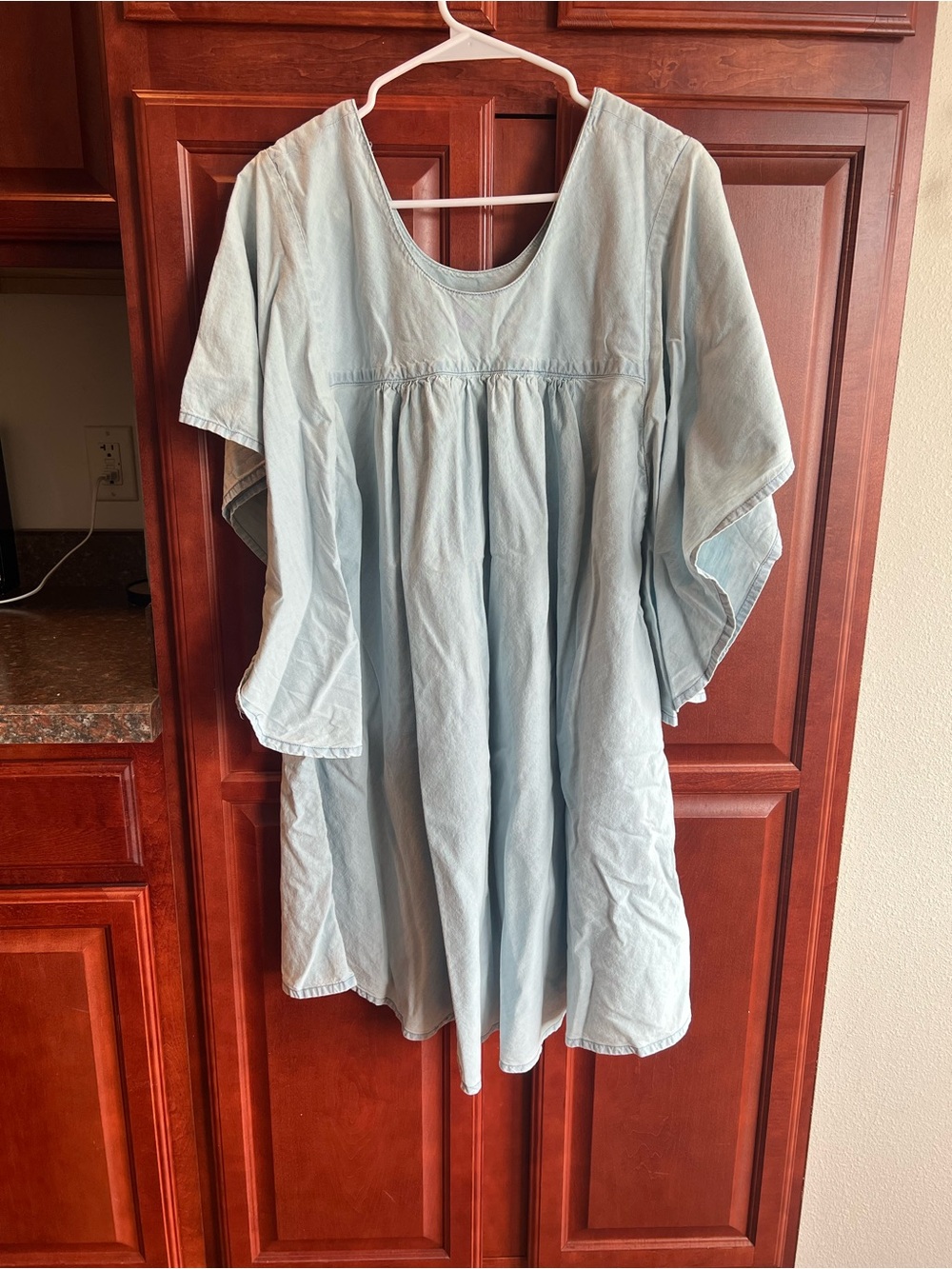 Lucky Brand Pale Blue Relaxed Denim Tunic